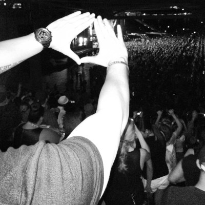 Throwing up the Roc with Jay-Z in Fenway Park. Fucking epic moment for me right there people.