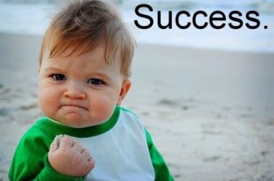 Finally have a T-pisode where I can use the "Success Baby" meme!