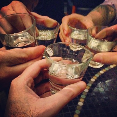 Real men drink shots of sambuca and toast to everything